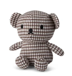 Miffy / Nijntje by BonTon Toys Boris-Bär im klassischen, schicken Hahnentrittmuster- Weihnachten|Bären Zum Kuscheln
