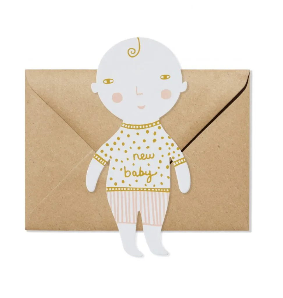 Donna Wilson Kartenbaby mit Umschlag- Kuscheltiere < 15 Euro