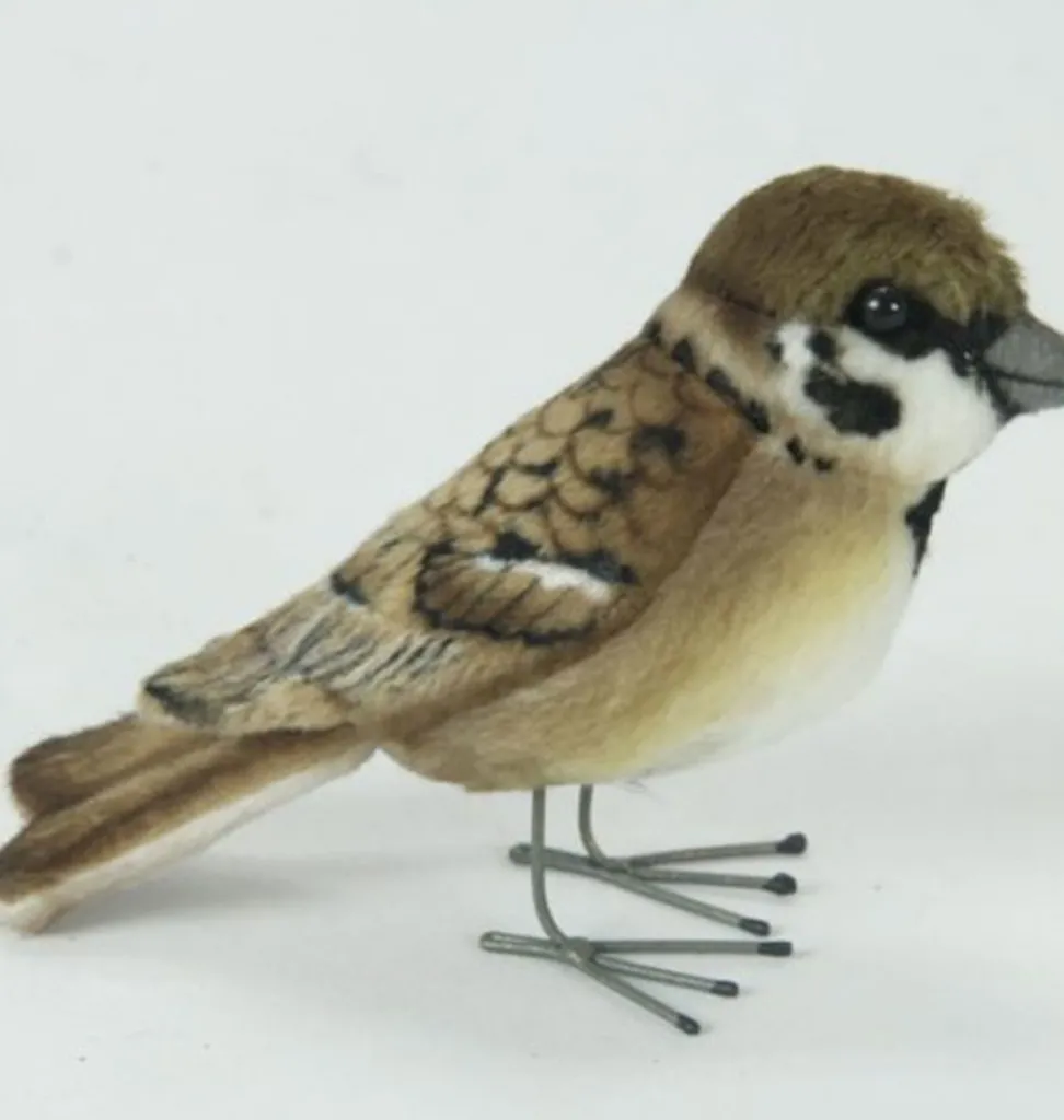 Hansa knuffels Hansa-Feldsperling 9 × 4 × 7 cm- Kuschelvögel