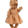 Heless -Kleid mit Stirnband für Gordi-Puppen / Karamell- Paola Reina Gordi Babypuppen