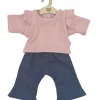 Hollie -Kleidungsset für Gordi-Puppen / Schlagjeans mit rosa Hemd- Gordi Puppenkleidung|Mädchen