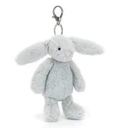 Jellycat knuffels Jellycat Bashful Hase Silber / Taschenanhänger- Mädchen|Haustiere Umarmen