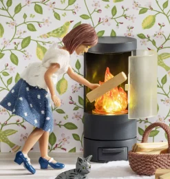 Lundby Kamin für Puppenhaus- Puppenmöbel Und Zubehör|Puppenhaus Und Mäusehaus