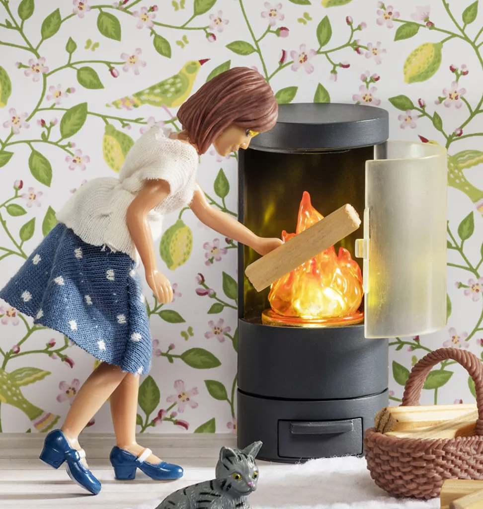 Lundby Kamin für Puppenhaus- Puppenmöbel Und Zubehör|Puppenhaus Und Mäusehaus