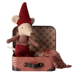 Maileg Baby-Weihnachtsmäuse im Koffer- Puppenhaus Und Mäusehaus|Maileg Babymäuse Und Häschen.