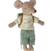 Maileg Big Brother Dreiradmaus mit Tasche- Maileg Big Brother Mäuse, Kleidung Und Zubehör|Jungen