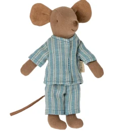 Maileg Big Brother Maus mit Pyjama in Streichholzschachtel- Maileg Big Brother Mäuse, Kleidung Und Zubehör|Puppenhaus Und Mäusehaus