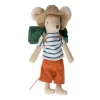 Maileg Big Brother Wandermaus mit Schlafsack- Puppenhaus Und Mäusehaus|Maileg Big Brother Mäuse, Kleidung Und Zubehör