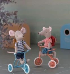 Maileg Big Sister Dreirad Maus mit roter Tasche- Maileg Big Sister Mäuse, Kleidung Und Zubehör|Mädchen