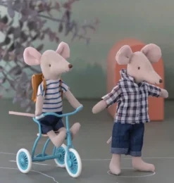 Maileg Big Sister Dreirad Maus mit roter Tasche- Maileg Big Sister Mäuse, Kleidung Und Zubehör|Mädchen