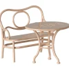 Maileg Café-Set für die Mäuse / blassrosa / Tisch mit Bank- Puppenmöbel Und Zubehör|Puppenhaus Und Mäusehaus