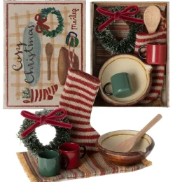 Maileg gemütliches Weihnachtsset- Puppenhaus Und Mäusehaus|Weihnachten