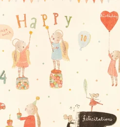 Maileg Geschenkpapier Happy Day- Kuscheltiere < 15 Euro