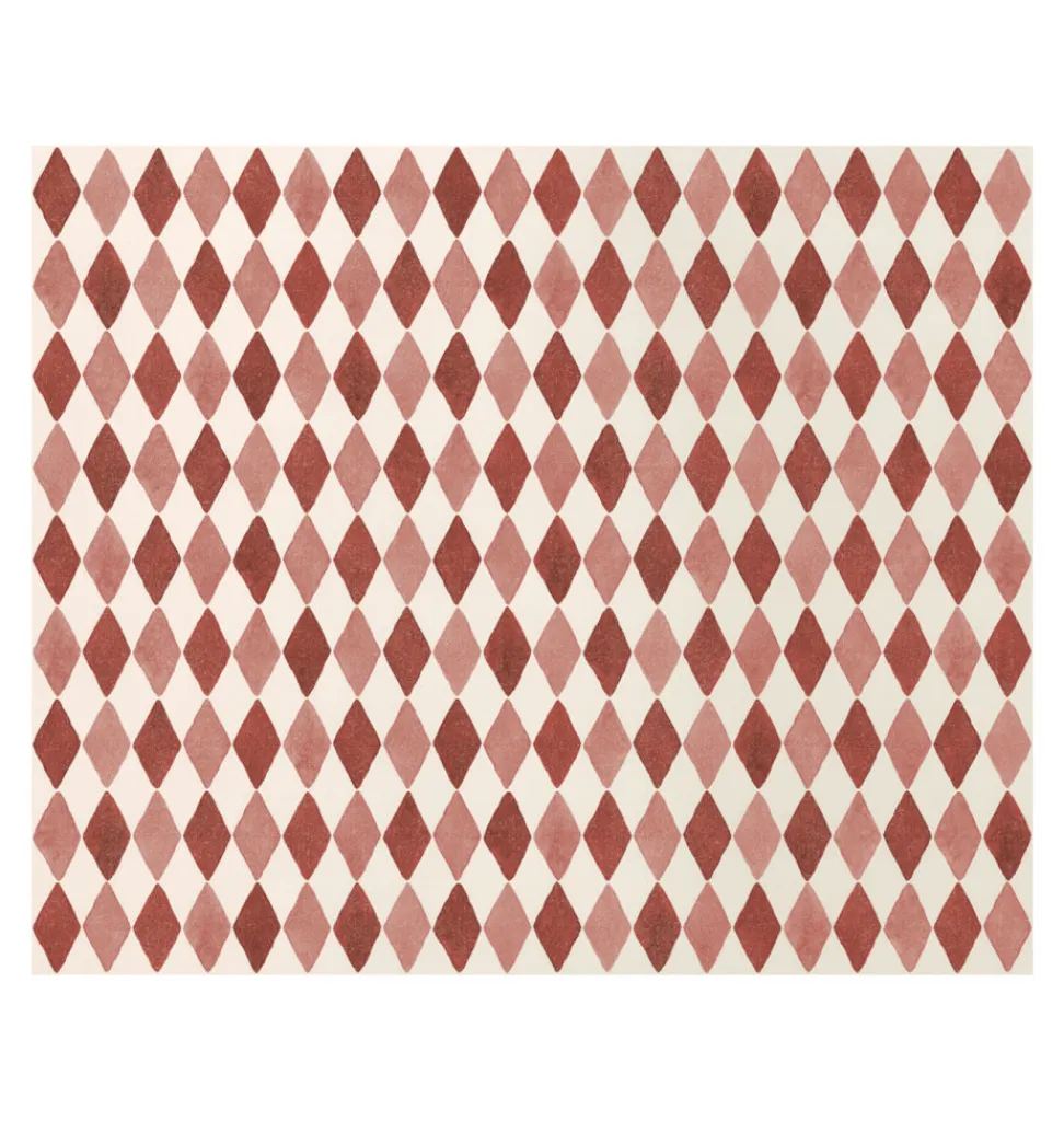 Maileg Geschenkpapier Harlequin rot- Kuscheltiere < 15 Euro