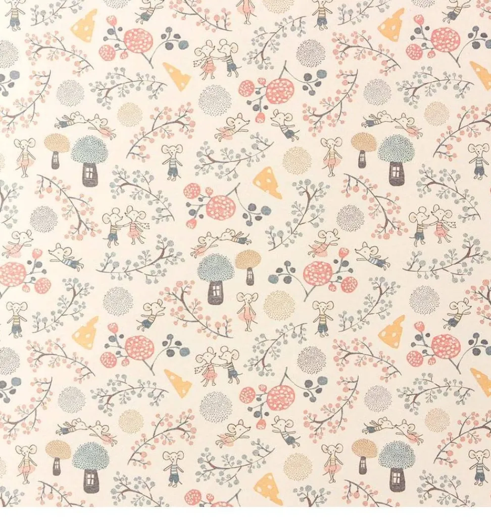 Maileg Geschenkpapier Mäuseparty- Kuscheltiere < 15 Euro
