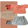 Maileg Kleidungsset Große Schwester Maus / Petite Couture / Rock und gestreifter Pullover- Kleidung Für Die Maileg-mäuse|Puppenhaus Und Mäusehaus