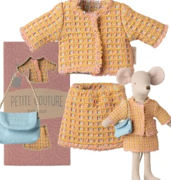 Maileg Kleidungsset Mutter Maus / Anzug mit Tasche- Puppenmöbel Und Zubehör|Kleidung Für Die Maileg-mäuse