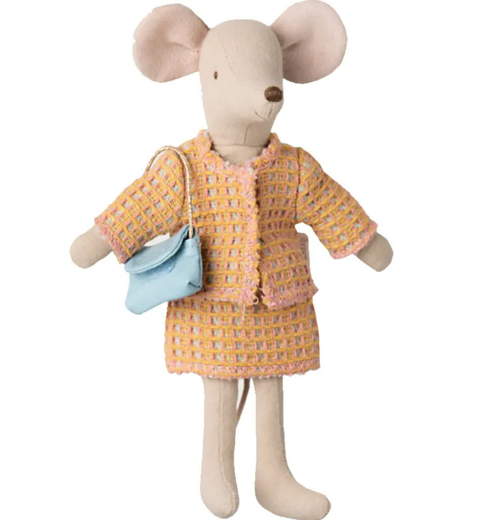 Maileg Kleidungsset Mutter Maus / Anzug mit Tasche- Puppenmöbel Und Zubehör|Kleidung Für Die Maileg-mäuse
