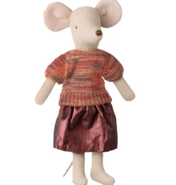 Maileg Kleidungsset Petite Couture Mutter Maus / Rock und Top- Puppenhaus Und Mäusehaus|Maileg Vater Und Mutter Maus / Opa Und Oma Maus