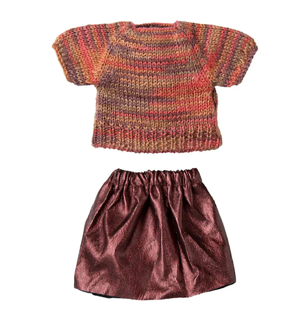 Maileg Kleidungsset Petite Couture Mutter Maus / Rock und Top- Puppenhaus Und Mäusehaus|Maileg Vater Und Mutter Maus / Opa Und Oma Maus