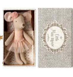 Maileg Little Miss Mouse in ihrem Tagesbett- Puppenhaus Und Mäusehaus|Mädchen