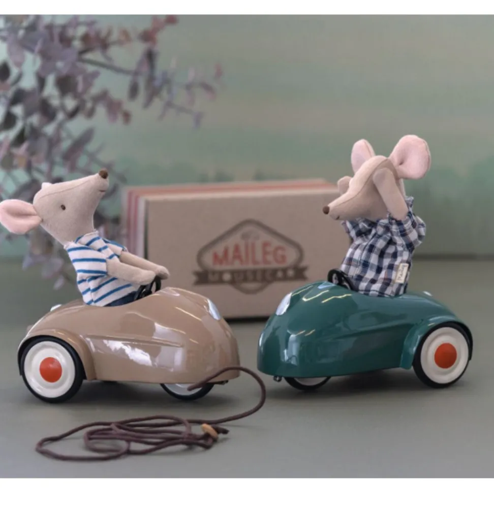 Maileg Mausauto Koralle- Puppenmöbel Und Zubehör|Puppenhaus Und Mäusehaus