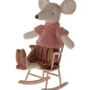 Maileg Schaukelstuhl für die Mäuse / dunkles Pulver- Puppenmöbel Und Zubehör|Weihnachten
