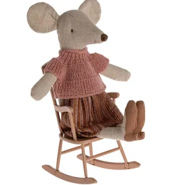 Maileg Schaukelstuhl für die Mäuse / dunkles Pulver- Puppenmöbel Und Zubehör|Weihnachten