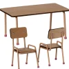 Maileg Set Tisch mit zwei Stühlen für die Mäuse / dunkles Pulver- Puppenmöbel Und Zubehör|Puppenhaus Und Mäusehaus