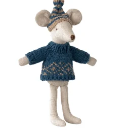 Maileg Strickpullover und Mütze für Vater Maus- Kleidung Für Die Maileg-mäuse|Puppenhaus Und Mäusehaus