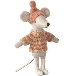 Maileg Strickpullover und Mütze für die Big Sister Maus- Kleidung Für Die Maileg-mäuse|Puppenhaus Und Mäusehaus