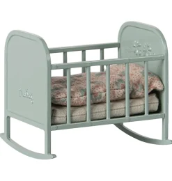 Maileg Wiege / Schaukelwiege blau mint- Puppenmöbel Und Zubehör|Puppenhaus Und Mäusehaus