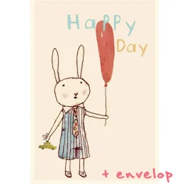 Maileg -Karte Happy Day mit Umschlag- Kuscheltiere < 15 Euro