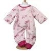 Mamamemo doll clothes & accessories Mamamemo Overall für Puppen / rosa mit Aufdruck / 35 cm- Gordi Puppenkleidung|Mädchen