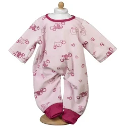 Mamamemo doll clothes & accessories Mamamemo Overall für Puppen / rosa mit Aufdruck / 35 cm- Gordi Puppenkleidung|Mädchen