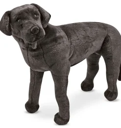 Melissa & Doug knuffels Melissa & Doug, lebensechtes Plüschspielzeug „Labrador Retriever“ in Schwarz- Jungen|Mädchen