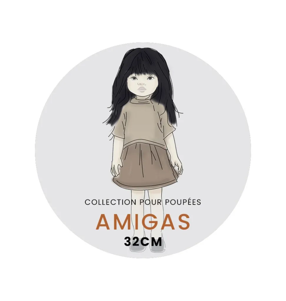 Minikane Amigas Baumwollpuppenkleid Nausicaa- Amigas Puppenkleidung Und Schuhe|Minikane Puppenkleidung Für Gordis, Gordi Debout, Amigas, Babys, Les Minis & Peque