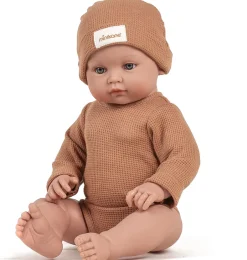 Minikane Bambinis – Ensemble mit langen Ärmeln, Andréa et bonnet und nid d'abeille pétale- Minikane Collection Les Bambinis.|Puppenunterwäsche