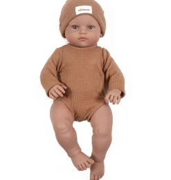 Minikane Bambinis – Ensemble mit langen Ärmeln, Andréa et bonnet und nid d'abeille pétale- Minikane Collection Les Bambinis.|Puppenunterwäsche