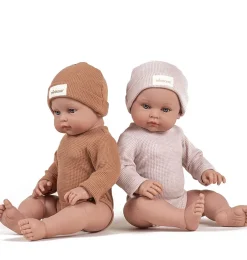 Minikane Bambinis – Ensemble mit langen Ärmeln, Andréa et bonnet und nid d'abeille pétale- Minikane Collection Les Bambinis.|Puppenunterwäsche