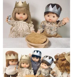 Minikane goldene Krone für Gordi-Puppen- Puppenmöbel Und Zubehör|Gordi Puppenkleidung