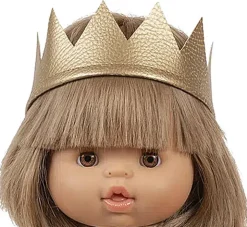 Minikane goldene Krone für Gordi-Puppen- Puppenmöbel Und Zubehör|Gordi Puppenkleidung