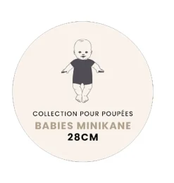 Minikane Kollektion Babys / Body / Strampler Cassonade- Kleidung Für Die Minikane Babys Von 28 Cm|Puppenunterwäsche