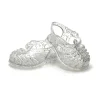 Minikane Plastiksandalen für Gordi-Puppen Silber mit Glitzer- Puppenmöbel Und Zubehör|Gordi Puppenkleidung