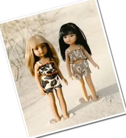Minikane -Bikini im Retro-Stil für die Las Amigas-Puppen- Amigas Puppenkleidung Und Schuhe|Minikane Puppenkleidung Für Gordis, Gordi Debout, Amigas, Babys, Les Minis & Peque