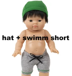 Minikane -Hut mit Badehose für Gordi-Puppen von Paola Reina und- Gordi Puppenkleidung|Minikane Puppenkleidung Für Gordis, Gordi Debout, Amigas, Babys, Les Minis & Peque