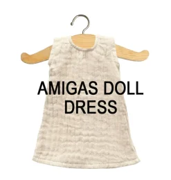 Minikane -Kleid für Amigas-Puppen / écru- Amigas Puppenkleidung Und Schuhe|Minikane Puppen, Möbel Und Accessoires