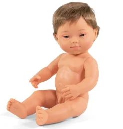 Miniland poppen Miniland Puppenjunge mit Down-Syndrom 38 cm- Miniland-puppen|Jungen