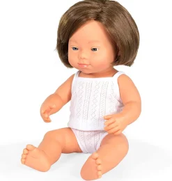 Miniland poppen Miniland Puppenmädchen mit Down-Syndrom 38 cm- Miniland-puppen|Mädchen