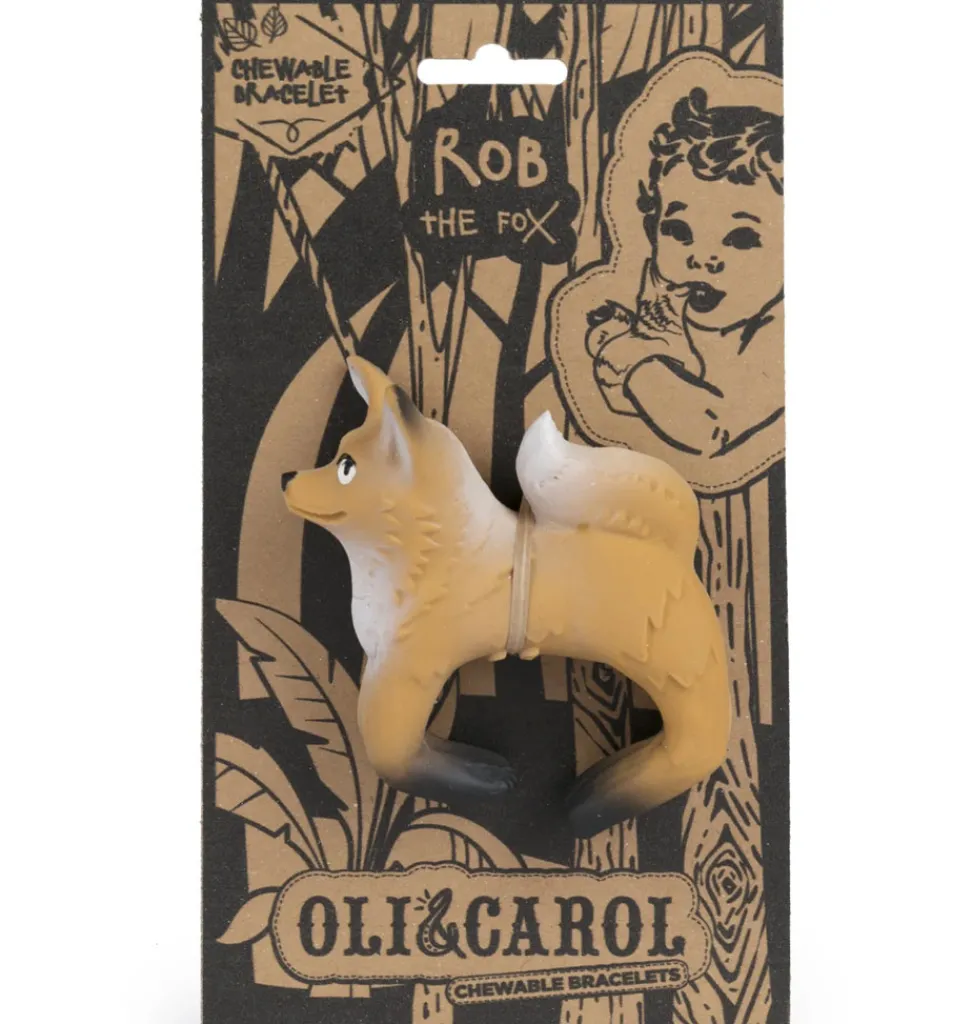 Oli & Carol Rob de Fox Beißspielzeug, Badespielzeug und Armband- Jungen|Beißspielzeug Und Badespielzeug
